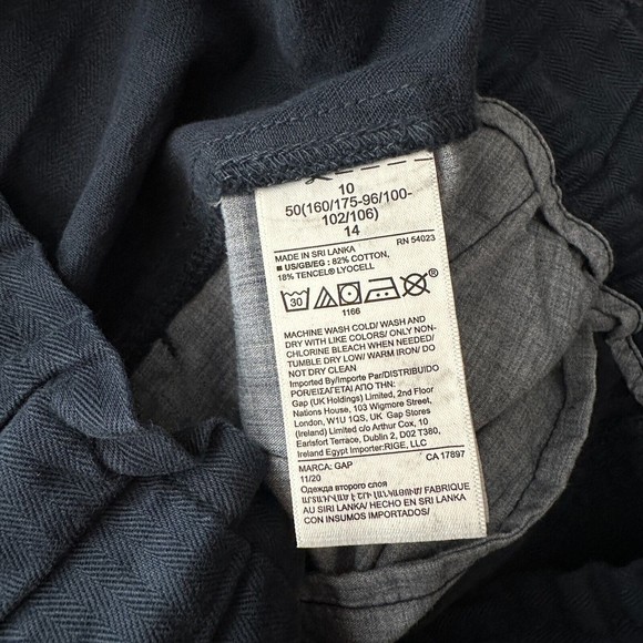 GAP Women's Straight Leg Pants - Navy Blue - Picture 9 of 9